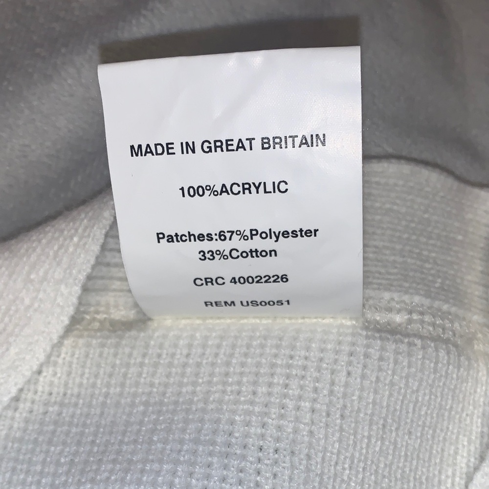 Mehlin & Estey co Women’s white Cardigan Sweater front pockets size large - Picture 5 of 6